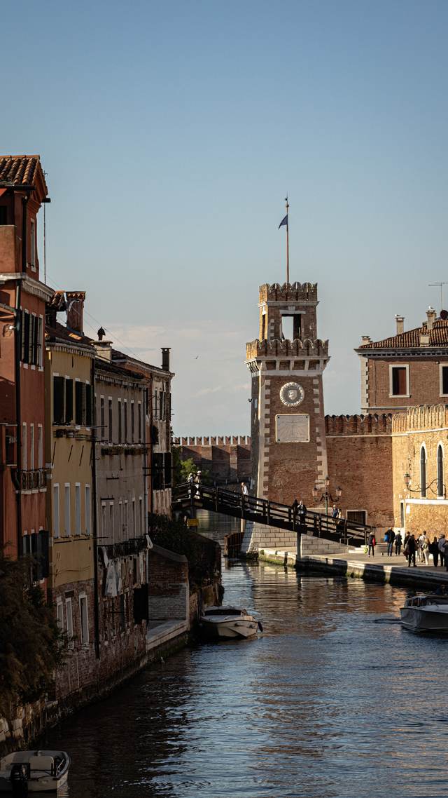Canal leading to the Venetian Arsenale gatehouse
